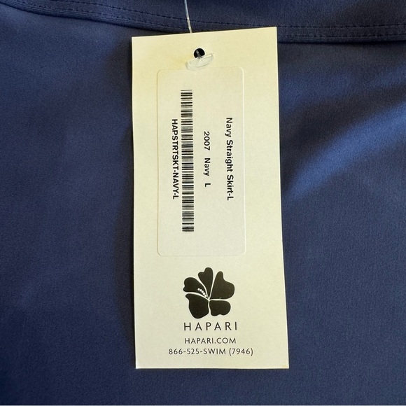 Hapari Navy Blue Swim Bikini Swimsuit Skirt Size L 12/14 - Picture 12 of 15